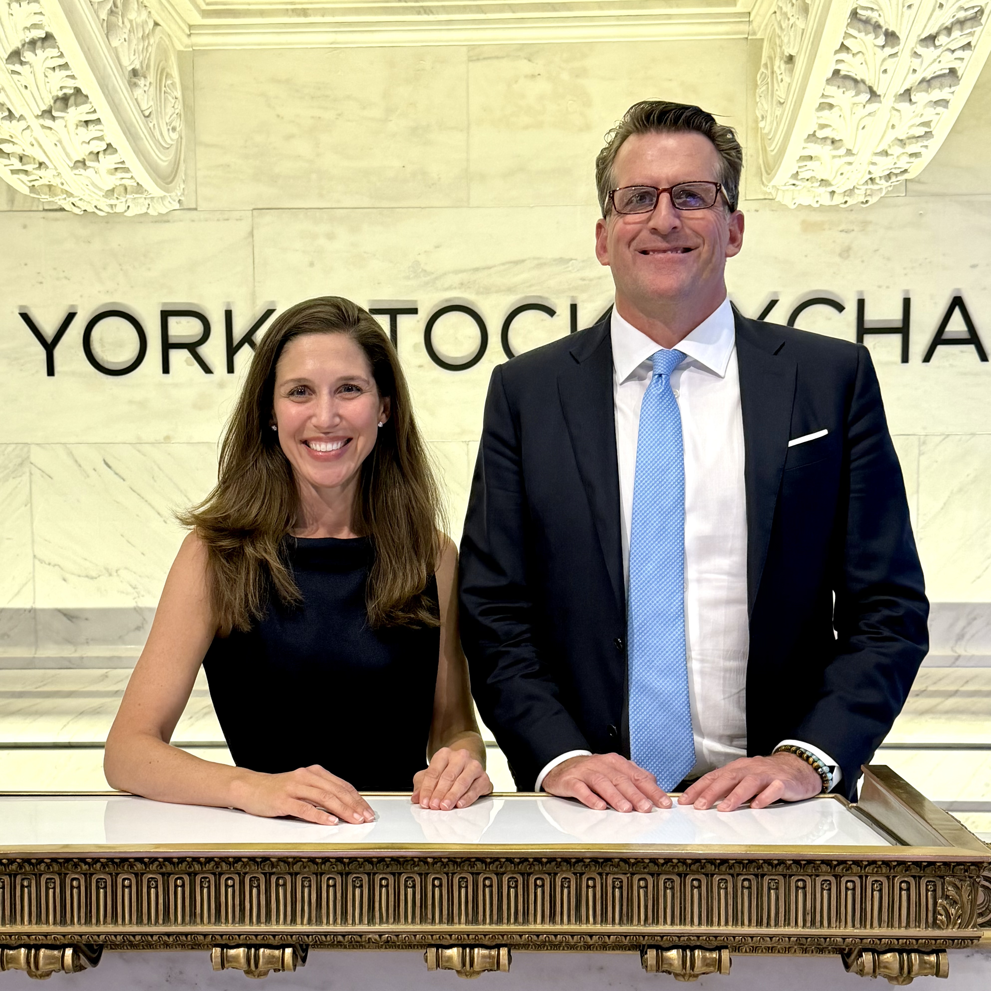 Lauren Cassidy and Michael Monaghan on Wall Street, New York City